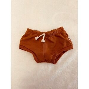 Easy Peasy Baby Toddler Bloomers Shorts Rust Orange Drawstring Diaper Cover 3-6M